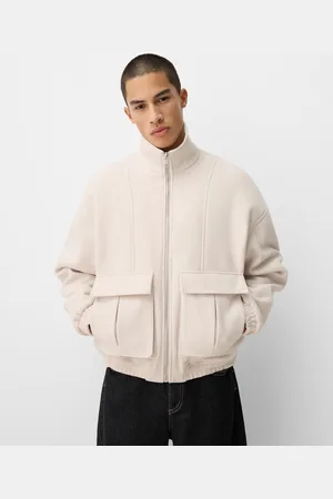 Bershka Cazadora Paño Hombre S