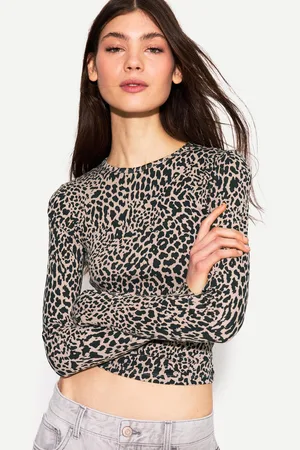 Bershka Camiseta Manga Larga Mujer L