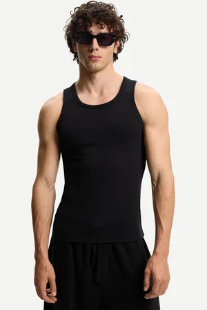 Bershka Camiseta Tirantes Rib Hombre S