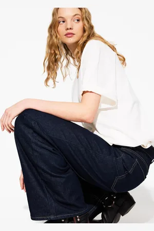 Bershka Camiseta Manga Corta Oversize Heavy Cotton Mujer L