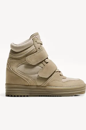 Bershka Zapatillas Abotinadas Cuña Interior Mujer 35