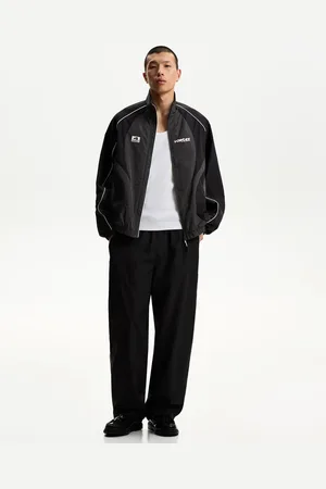 Bershka Cazadora Técnica Ribete Sport Hombre Xl