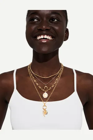 Bershka Pack 4 Collares Colgante Mujer
