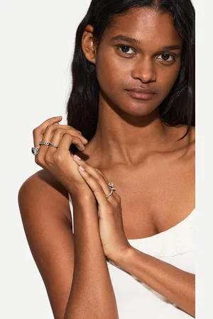 Bershka Pack 8 Anillos Sellos Mujer S