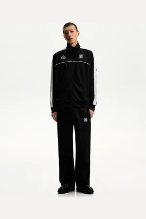 Bershka Pantalón Técnico Bordado Hombre M