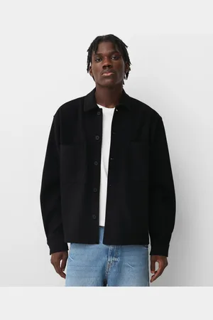 Bershka Sobrecamisa Franela Hombre Xs