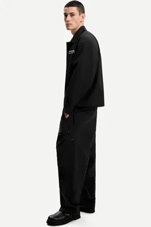 Bershka Pantalón Superbaggy Técnico Plieges Hombre Xl