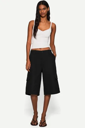 Bershka Bermuda Cargo Mujer 32