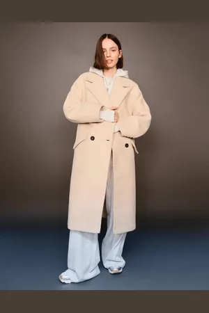 Bershka Abrigo Hombro Caído Mujer M