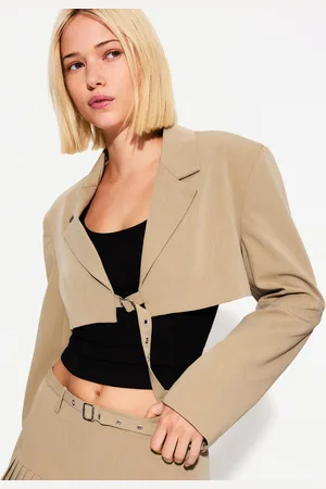 Bershka Blazer Cropped Mujer L