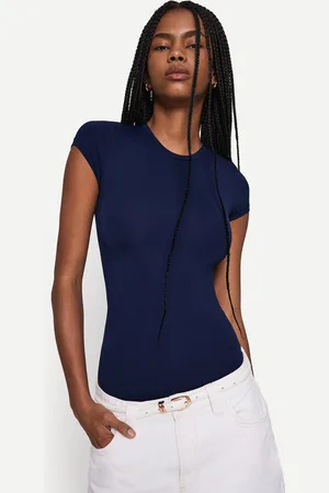 Bershka Body Manga Corta Mujer L