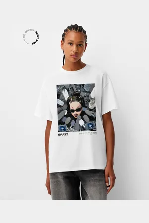 Bershka Camiseta Bratz Manga Corta Oversize Mujer M