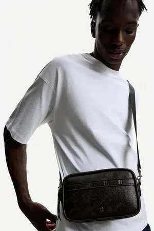 Bershka Bolso Crossbody Efecto Desgastado Hombre