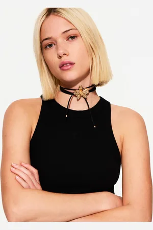 Bershka Collar Colgante Flor Mujer