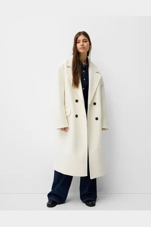Bershka Abrigo Hombro Caído Mujer M