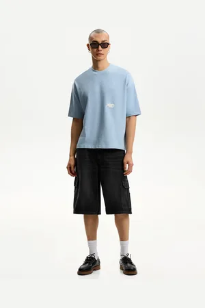 Bershka Bermuda Baggy Cargo Hombre 42