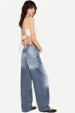 Bershka Jeans Baggy Barrel Mujer 42