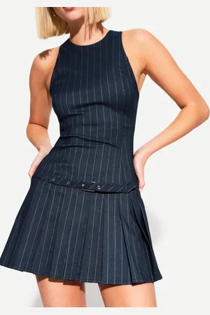 Bershka Vestido Mini Cinturón Mujer L
