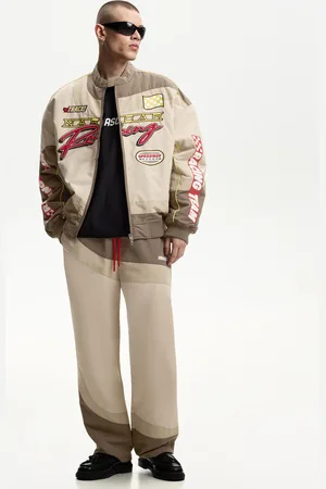 Bershka Pantalón Nascar Baggy Jogger Hombre L