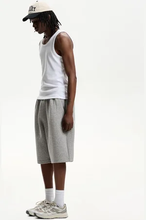 Bershka Bermuda Efecto Neopreno Oversize Hombre M