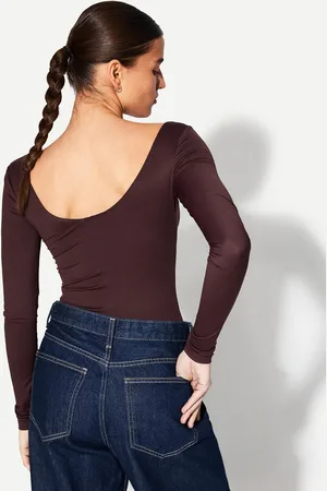 Bershka Body Manga Larga Mujer Xs