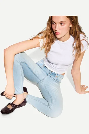 Bershka Jeans Super High Waist Skinny Mujer 44