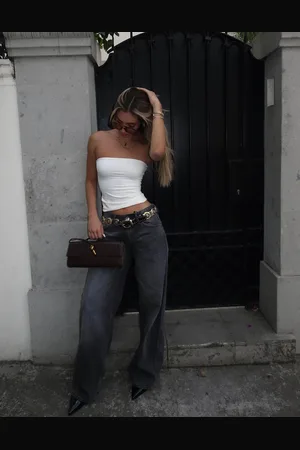 Bershka Top Bandeau Mujer S