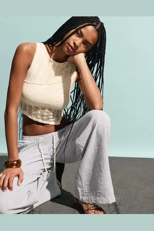 Bershka Camiseta Tirantes Rústica Mujer L
