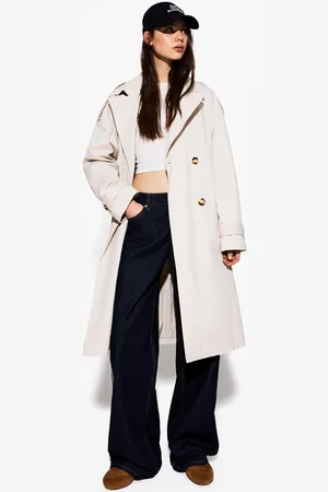 Bershka Abrigo Trench Mujer M