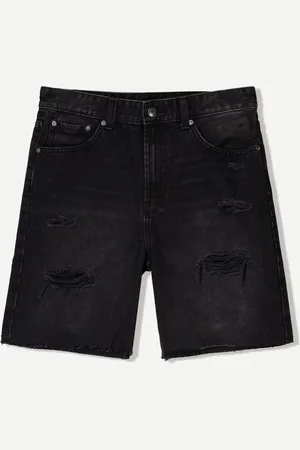 Bershka Bermuda Denim Rotos Hombre 42