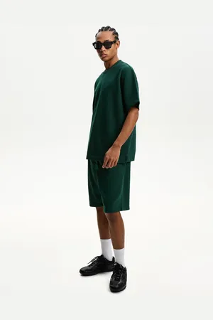 Bershka Bermuda Felpa Hombre S