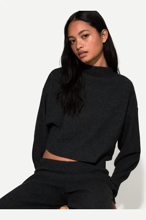 Bershka Jersey Cuello Perkins Rib Soft Touch Mujer M
