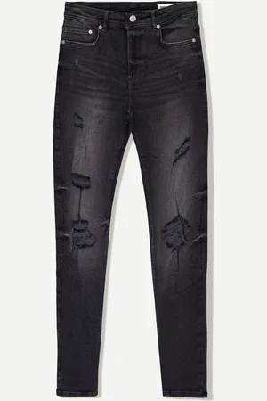 Bershka Jeans Super Skinny Rotos Hombre 40