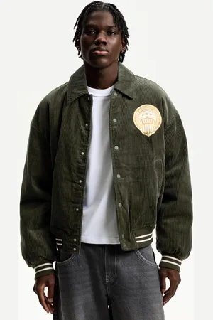 Bershka Cazadora Retro Pana Hombre M