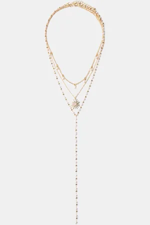 Bershka Pack 3 Collares Colgante Mujer