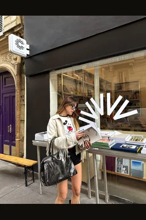 Bershka Cazadora Efecto Ante Flecos Mujer S
