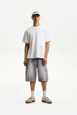 Bershka Bermuda Baggy Cargo Hombre 32