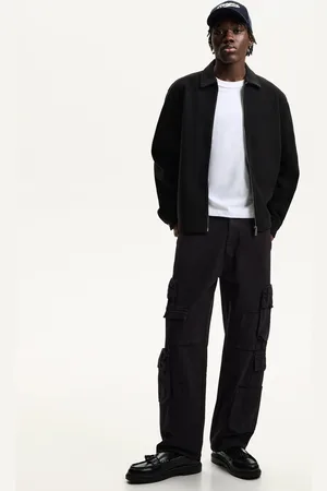 Bershka Pantalón Baggy Multicargo Hombre 44