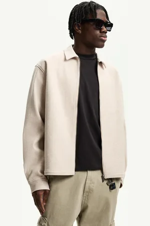 Bershka Sobrecamisa Boxy Cremallera Hombre Xs