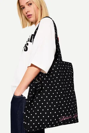 Bershka Bolso Shopper Lunares Mujer