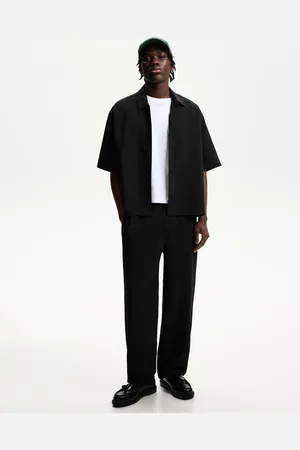 Bershka Pantalón Jogger Straight Tailoring Hombre L