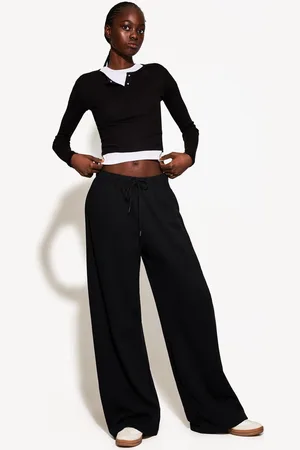 Bershka Pantalón Felpa Costuras Laterales Mujer 10-12
