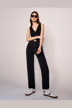 Bershka Jeans Mom High Rise Confort Mujer 32