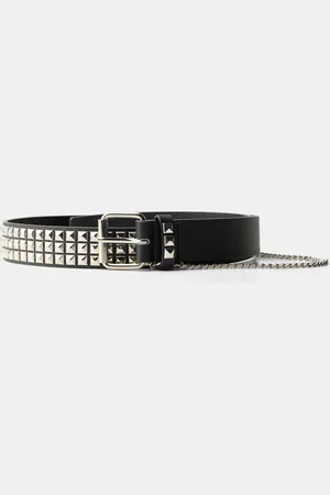 Bershka Cinturón Cadena Tachas Mujer 75