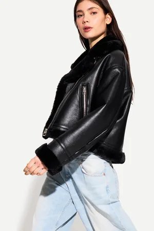 Bershka Cazadora Biker Doble Faz Mujer M