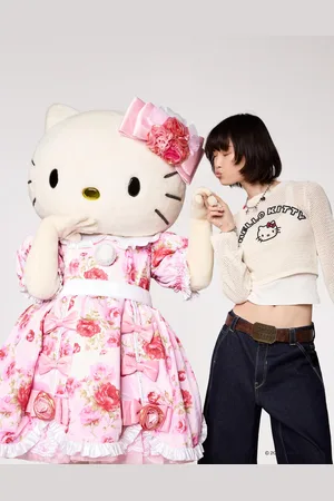 Bershka Jersey Hello Kitty Mesh Mujer M