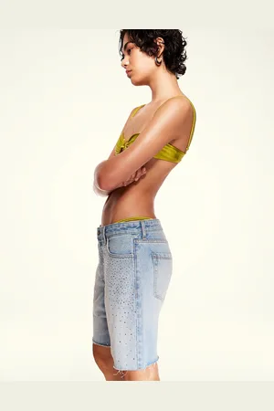 Bershka Bermuda Denim Brillo Mujer 42