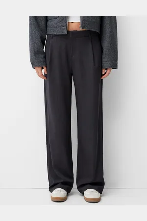 Bershka Pantalón Baggy Low Rise Mujer 38