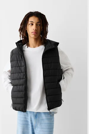 Bershka Chaleco Capucha Acolchado Ligero Hombre Xs