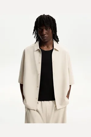 Bershka Camisa Manga Corta Boxy Tailoring Hombre Xl